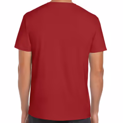 Gildan Mens Soft Style Ringspun T Shirt - S, Cardinal Red