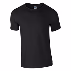 Gildan Mens Soft Style Ringspun T Shirt - XL, Black
