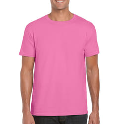 Gildan Mens Soft Style Ringspun T Shirt - XL, Azalea