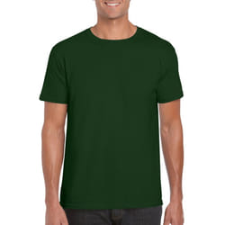 Gildan Mens Soft Style Ringspun T Shirt - M, Forest