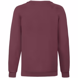 Fruit of the Loom Childrens/Kids Classic Raglan Sweatshirt - 14-15 Years, Burgundy