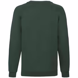 Fruit Of The Loom Childrens/Kids Classic Raglan Sweatshirt - 9-11 Years, Bottle Green