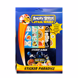 Angry Birds Star Wars Characters Sticker Sheet (Pack of 6)