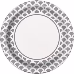 Unique Party Scallop Disposable Plates (Pack of 8)
