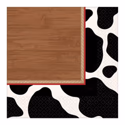 Amscan Paper Cow Print Napkins (Pack of 16)
