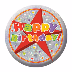 Amscan Star Birthday Badge