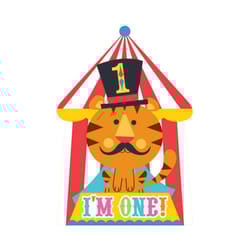 Amscan Circus 1st Birthday Invitations (Pack of 8)