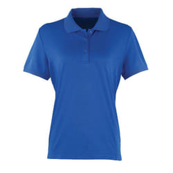 Premier Womens/Ladies Coolchecker Pique Polo Shirt - 12 UK, Royal Blue