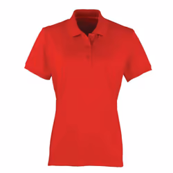Premier Womens/Ladies Coolchecker Pique Polo Shirt - 18 UK, Red
