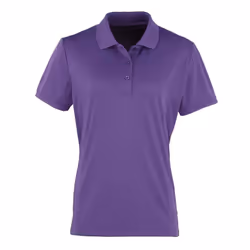 Premier Womens/Ladies Coolchecker Pique Polo Shirt - 8 UK, Purple