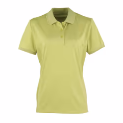 Premier Womens/Ladies Coolchecker Pique Polo Shirt - 14 UK, Lime