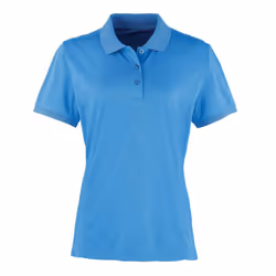 Premier Womens/Ladies Coolchecker Pique Polo Shirt - 10 UK, Sapphire Blue