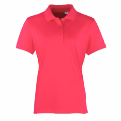 Premier Womens/Ladies Coolchecker Pique Polo Shirt - 12 UK, Hot Pink