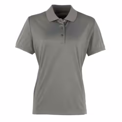 Premier Womens/Ladies Coolchecker Pique Polo Shirt - 16 UK, Dark Grey