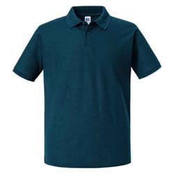 Russell Mens Authentic Pique Polo Shirt - XS, Petrol Blue