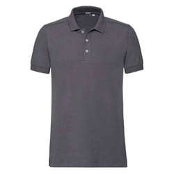 Russell Mens Pique Stretch Polo Shirt - S, Convoy Grey