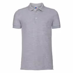 Russell Mens Pique Stretch Polo Shirt - S, Light Oxford