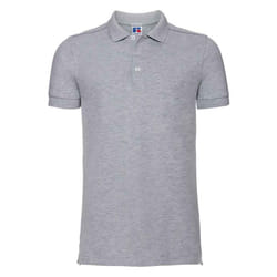 Russell Mens Pique Stretch Polo Shirt - XL, Light Oxford