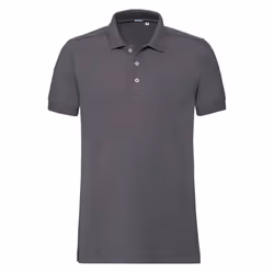 Russell Mens Pique Stretch Polo Shirt - L, Convoy Grey