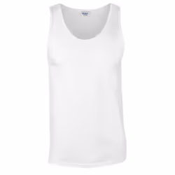 Gildan Unisex Adult Softstyle Tank Top - S, White