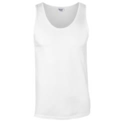 Gildan Unisex Adult Softstyle Tank Top - S, White
