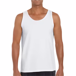 Gildan Unisex Adult Softstyle Tank Top - S, White