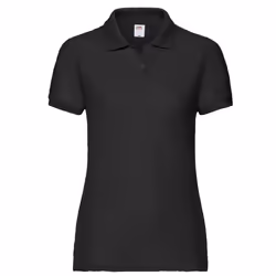 Fruit of the Loom Womens/Ladies Lady Fit 65/35 Polo Shirt - S, Black