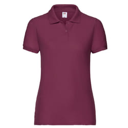 Fruit of the Loom Womens/Ladies Lady Fit 65/35 Polo Shirt - XS, Burgundy