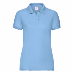 Fruit of the Loom Womens/Ladies Lady Fit 65/35 Polo Shirt - S, Sky Blue