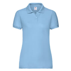 Fruit of the Loom Womens/Ladies Lady Fit 65/35 Polo Shirt - S, Sky Blue