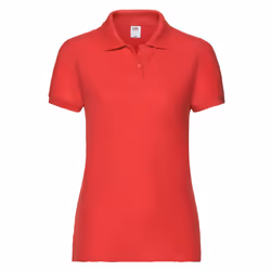 Fruit of the Loom Womens/Ladies Lady Fit 65/35 Polo Shirt - L, Red