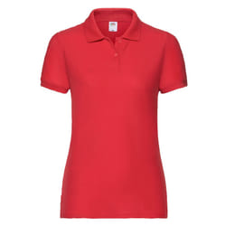 Fruit of the Loom Womens/Ladies Lady Fit 65/35 Polo Shirt - S, Red