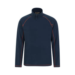 Mountain Warehouse Mens Ashbourne II Half Zip Fleece Top - XL, Navy