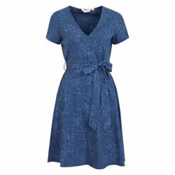 Mountain Warehouse Womens/Ladies Santorini Spotted Jersey Wrap Dress - 6 UK, Dark Blue