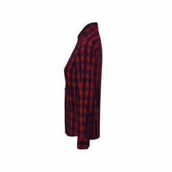 Premier Womens/Ladies Mulligan Checked Long-Sleeved Shirt - XL, Red/Navy
