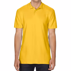 Gildan Mens SoftStyle Double Pique Polo Shirt - XL, Daisy