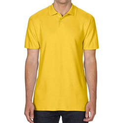 Gildan Mens SoftStyle Double Pique Polo Shirt - XL, Daisy