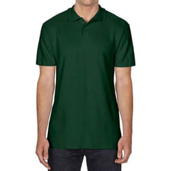 Gildan Mens SoftStyle Double Pique Polo Shirt - 4XL, Forest