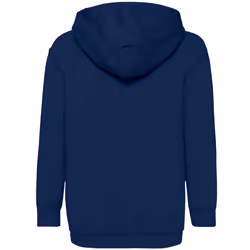 Fruit Of The Loom Older Kids Unisex Classic 80/20 Hoodie - 12-13 Years, Navy