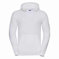 Russell Mens Plain Hoodie - M, White