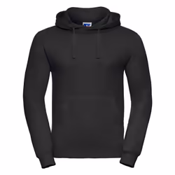 Russell Mens Plain Hoodie - XS, Black