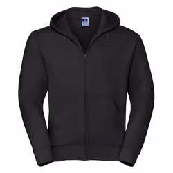 Russell Mens Authentic Hooded Sweatshirt - 4XL, Black