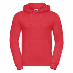 Russell Mens Plain Hoodie - L, Classic Red