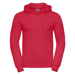 Russell Mens Plain Hoodie - M, Classic Red