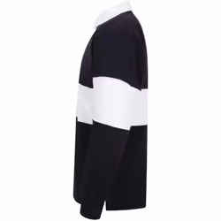 Front Row Unisex Adult Panelled Rugby Shirt - L, Navy/White