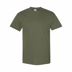 Gildan Mens Heavy Cotton T-Shirt - XXL, Military Green