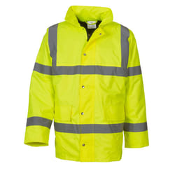 Yoko Unisex Adult Classic Motorway Hi-Vis Jacket - L, Yellow