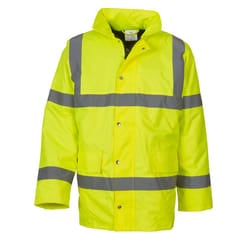 Yoko Unisex Adult Classic Motorway Hi-Vis Jacket - XL, Yellow