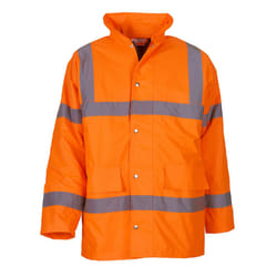Yoko Unisex Adult Classic Motorway Hi-Vis Safety Jacket - M, Orange
