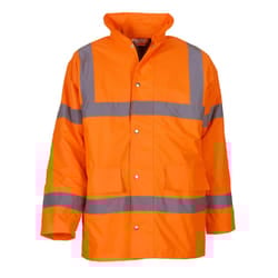 Yoko Unisex Adult Classic Motorway Hi-Vis Safety Jacket - XXL, Orange